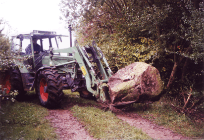 Transport mit dem Traktor